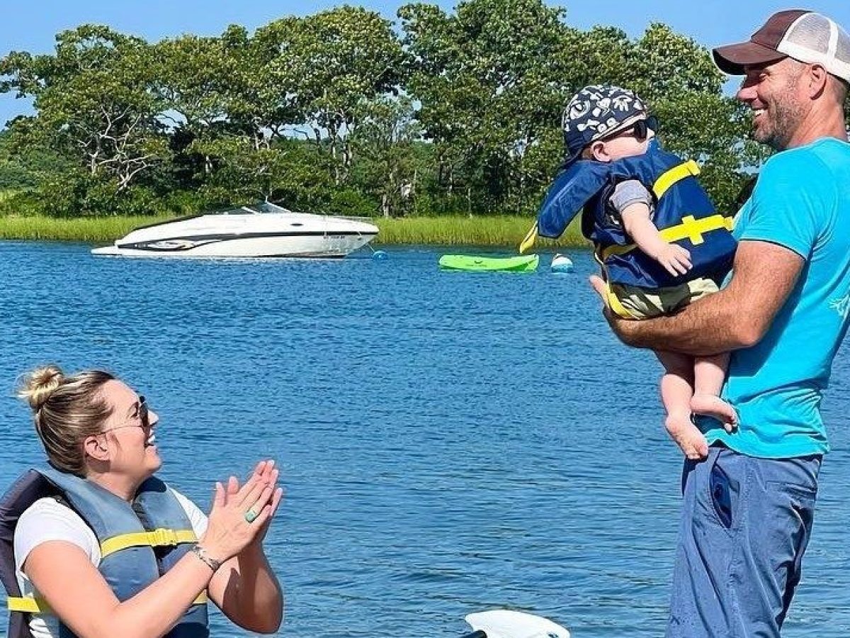 A family on a Family Fun Kayak Adventure with RideAway Adventures