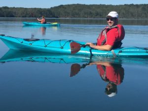 Kyle Willoughby is an ACA Level 2 kayak and paddle board instructor at RideAway Adventures