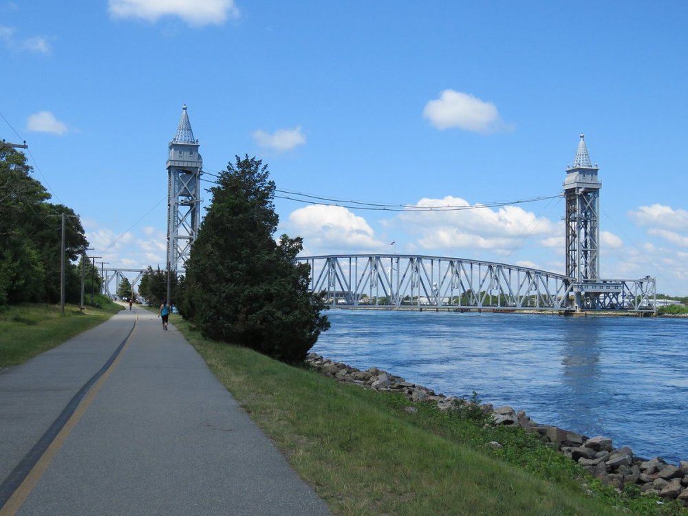 a bridge over a body of water